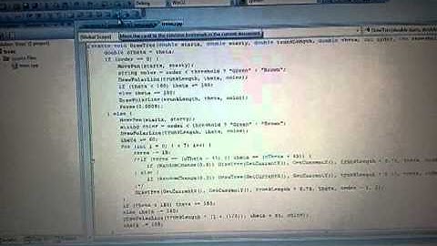 Recursive tree drawing