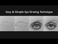 Easy and Simple Eye Drawing Technique | How to Draw an Eye | Day 86