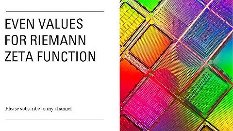 Even values for Riemann Zeta function