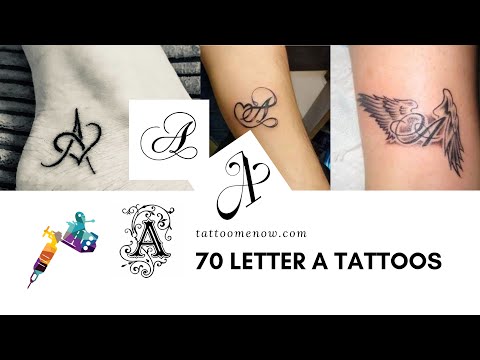 70 Letter A Tattoo Designs, Ideas And Templates