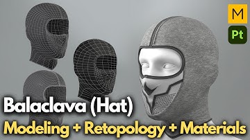 Marvelous Designer | How to make a balaclava (ski) face mask | #Timelapse | #2x_Speed