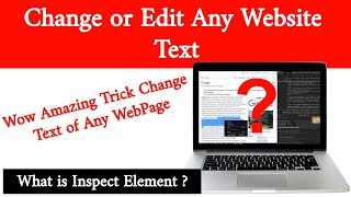 Change or Edit Any Website Text | What is Inspect Element | How to Use Inspect Element screenshot 2