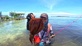 Mancing Cumi Di Pulau Lancang || Full Strike...!!! || Mancing Cumi Di Pulau Seribu