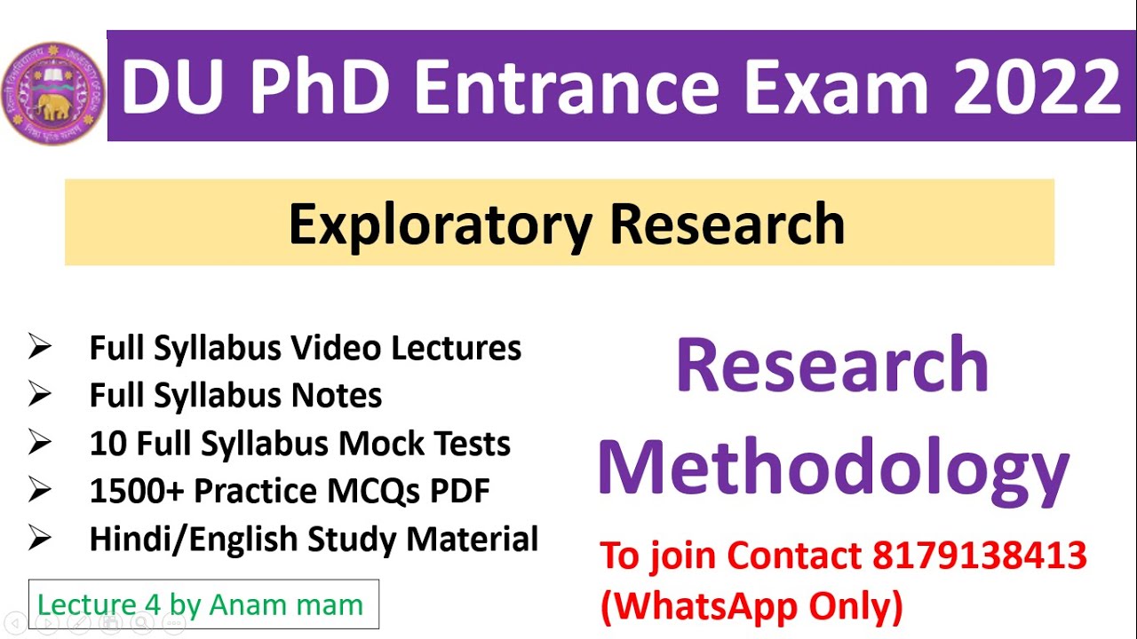 phd entrance exam du