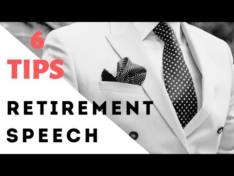 6 Tips For Giving An Awesome Retirement Speech