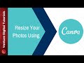 Resize Photos For Your Website Using Canva - How To