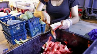 Watermelon Juice,Watermelon Milk,Papaya Milk Making/西瓜汁,西瓜牛奶,木瓜牛奶製作/Taiwanese Street Food