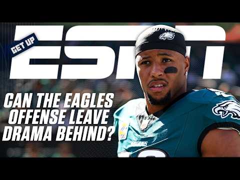 What's WRONG with the Philadelphia Eagles offense? 👀 WILD Saquon Barkley stats 😳 | Get Up