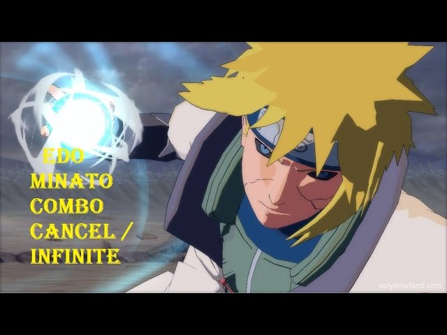 Naruto Storm Revolution Edo Minato Combo Cancel / Infinite Combo Tutorial 