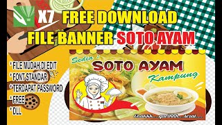 FREE CDR ---- DESAIN BANNER SOTO AYAM