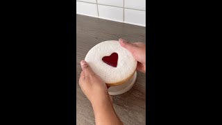 Giant jammy biscuit