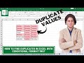 How to find duplicates in Excel with conditional formatting? #excel