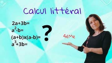 calcul littéral. Mathématiques collège. niveau 4ème. Abonne-toi, c
