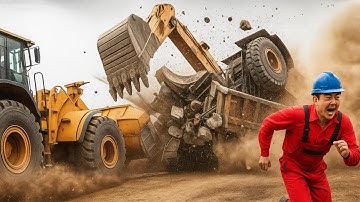 Machines buiten controle vastgelegd op camera