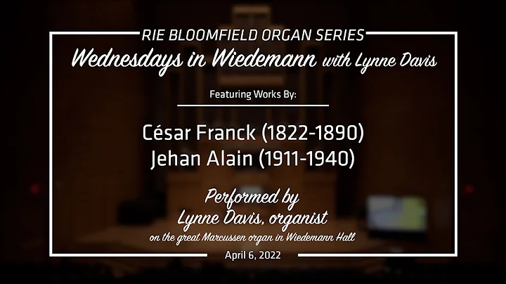 Wednesdays in Wiedemann with Lynne Davis - April 6...