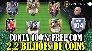 CONTA DO ZERO RUMO AO GER 104 - 2,2 BILHÕES DE COINS E 40 MASCHERANOS TOTALMENTE FREE - FC MOBILE 24