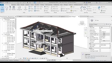 Revit - Vẽ trục - cao trình - cột - dầm - sàn - tường - cửa - bậc cấp