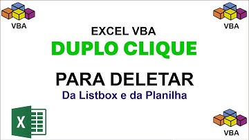 Excluir Linha de Planilha Excel com Duplo Clique em Listbox Excel VBA