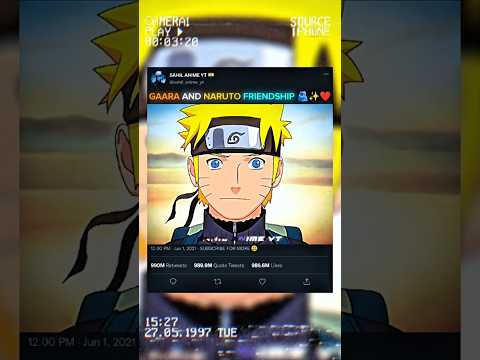 GAARA AND NARUTO FRIENDSHIP Shorts Viralvideo Shortvideo Trending Reels Viralvideo Naruto Fyp