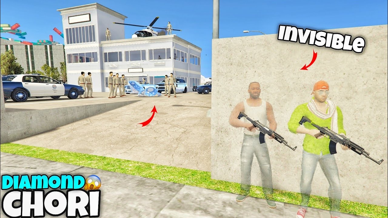 Franklin Jack Ne Invisible hokar police station me Ki Diamond Ki Chori?..😱 In Indian bike driving 3D