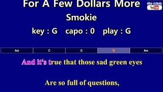 For A Few Dollars More - Smokie (Karaoke & Easy Guitar Chords)  Key : G screenshot 5