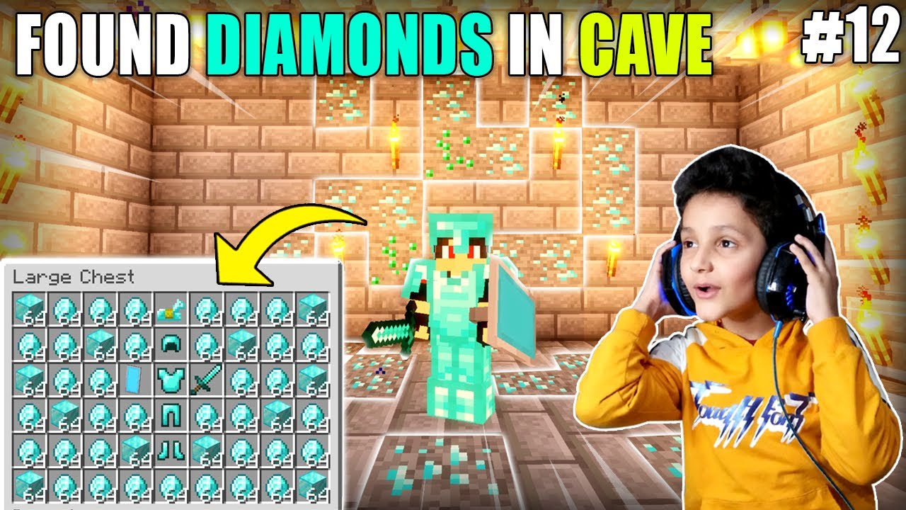 I FOUND DIAMONDS IN CAVE | MINECRAFT SURVIVAL GAMEPLAY#12 | HS GAMING 2 ...