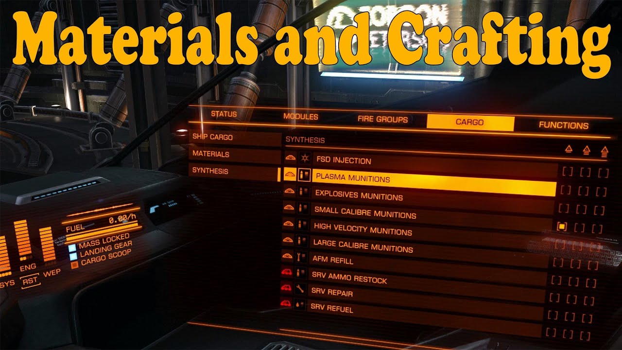 Elite: Dangerous. All about materials and crafting. Exploring Horizons. Part 2