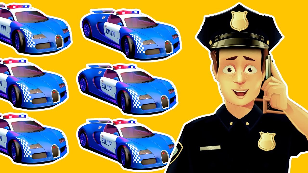 Car Cartoon full episodes 25 MIN. Police car chase. Police cartoon