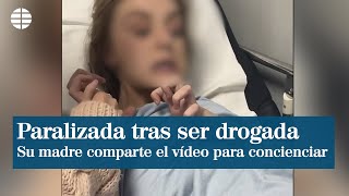 Impactante vídeo de una joven paralizada tras beber de un vaso en ...