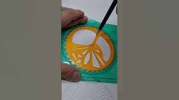 Simple Spirograph design Satisfying ASMR Video #shorts #ytshorts