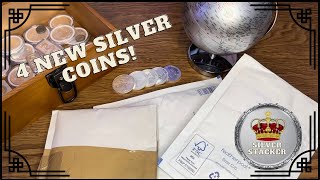 Unboxing 4 new SILVER coins to add to the stack!