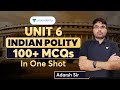 Mppsc pre  unit  6  indian polity top 100 mcq  mppsc prelimsforest 2023  adarsh pandey sir