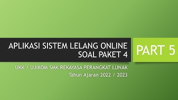 APLIKASI UKK 2022/2023 SISTEM LELANG ONLINE SOAL PAKET 4 SMK RPL PPLG | PART 5 CRUD BARANG ADMIN