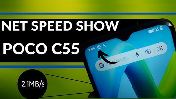 Poco c55 net speed show setting/Poco c55 me net speed kaise dekhe/ network speed setting