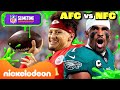NFL's Best AFC vs. NFC Slimetime Highlights 🏈 ft. Jalen Hurts, Patrick Mahomes &amp; More! | Nick Sports