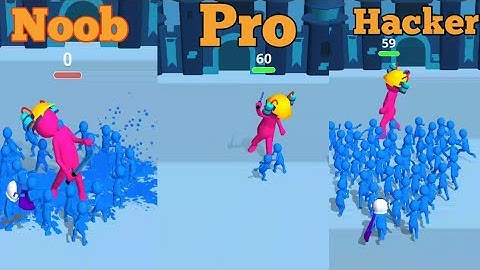 Noob vs Pro vs Hacker Join clash 3d walkthrough gameplay