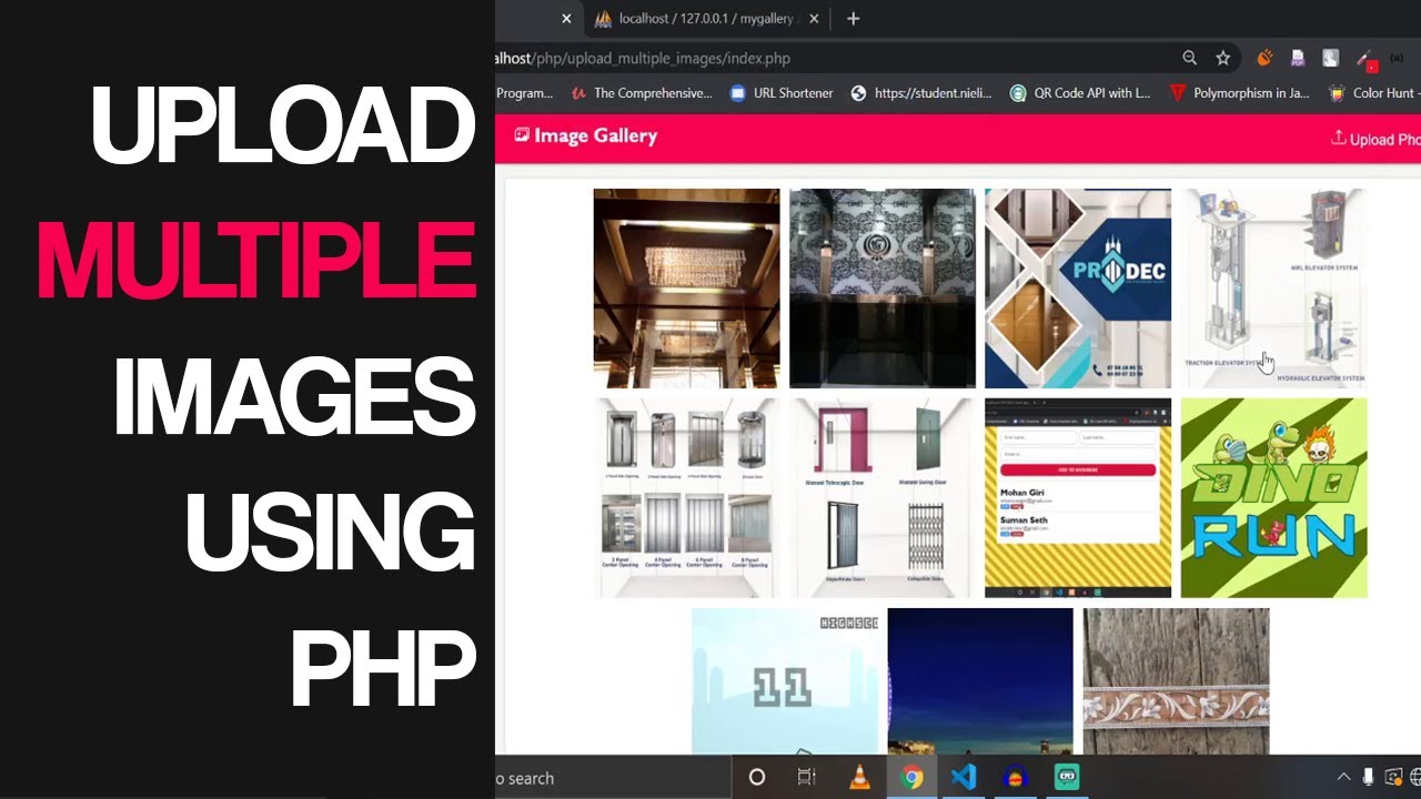 How to Upload Multiple Images using PHP - हिंदी - YouTube