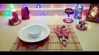 رمضان 2018⭐مشتريات + اصنعي بنفسك وبأقل تكلفه ديكورات راقيه وسريعه لسفرة رمضان 2018