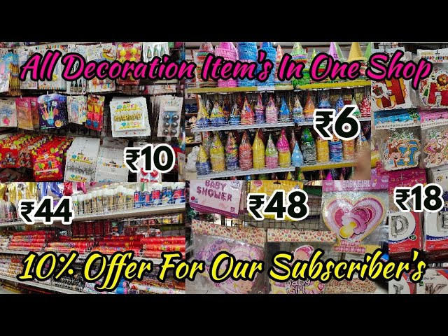 Birthday decoration items purchase/Sk decoration shop Coimbatore ...