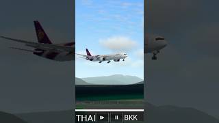 THAI flight Bangkok airport landing in shorts youtubeshorts  viral
