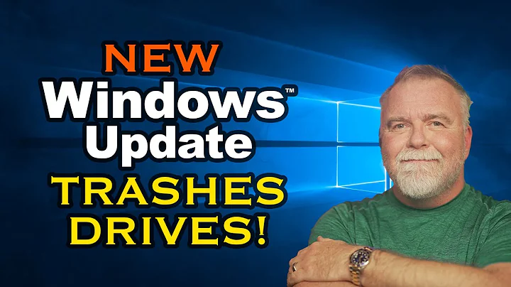 Windows Update Causes Disk (SSD) Corruption!  Do not install it before seeing this important info...