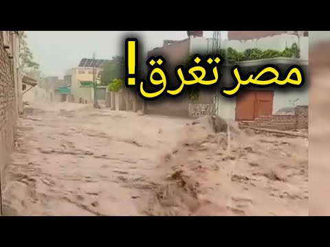 مشهد مرعب من مصر فيضان نهر النيل ارتفاع مفاجئ في مياه النيل