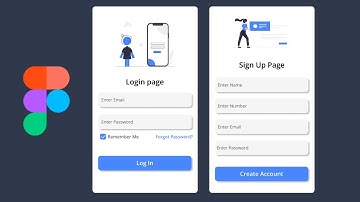 Login/Sign Up Page In Figma - Figma Design Tutorial