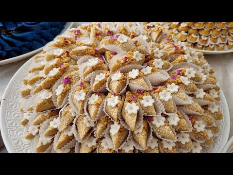 حلوة الساقية باللوز بدون عجين ناجحة من اول تجربة