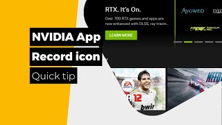NVIDIA App - How to hide the record icon - Products Explorer YouTube channel screenshot 5