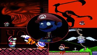 Super Mario World: Iggy's Castle - All Bosses (Horror Mario)
