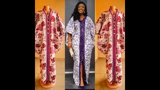 How cut and sew a Cowl BUBU gown with balloon sleeve and an Aso oke (Detailed tutorial) #bubugown