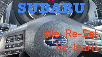 How to Relearn,Reset Subaru Idle / Subaru idle relearn