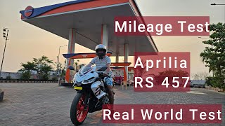 Mileage Test in real world condition | Aprilia RS 457 | Will it pinch your pocket? Flyby!!