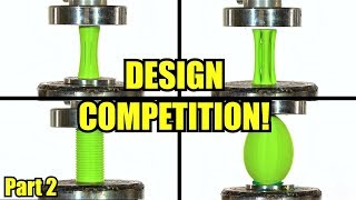 Which is The Strongest 3D printed Model? Viewer's Designs Vs. Hydraulic Press
